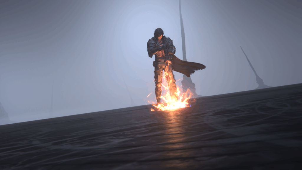 FF16スクリーンショット / クライヴ「我は、炎の民。この剣を以て不死鳥の盾とならん」